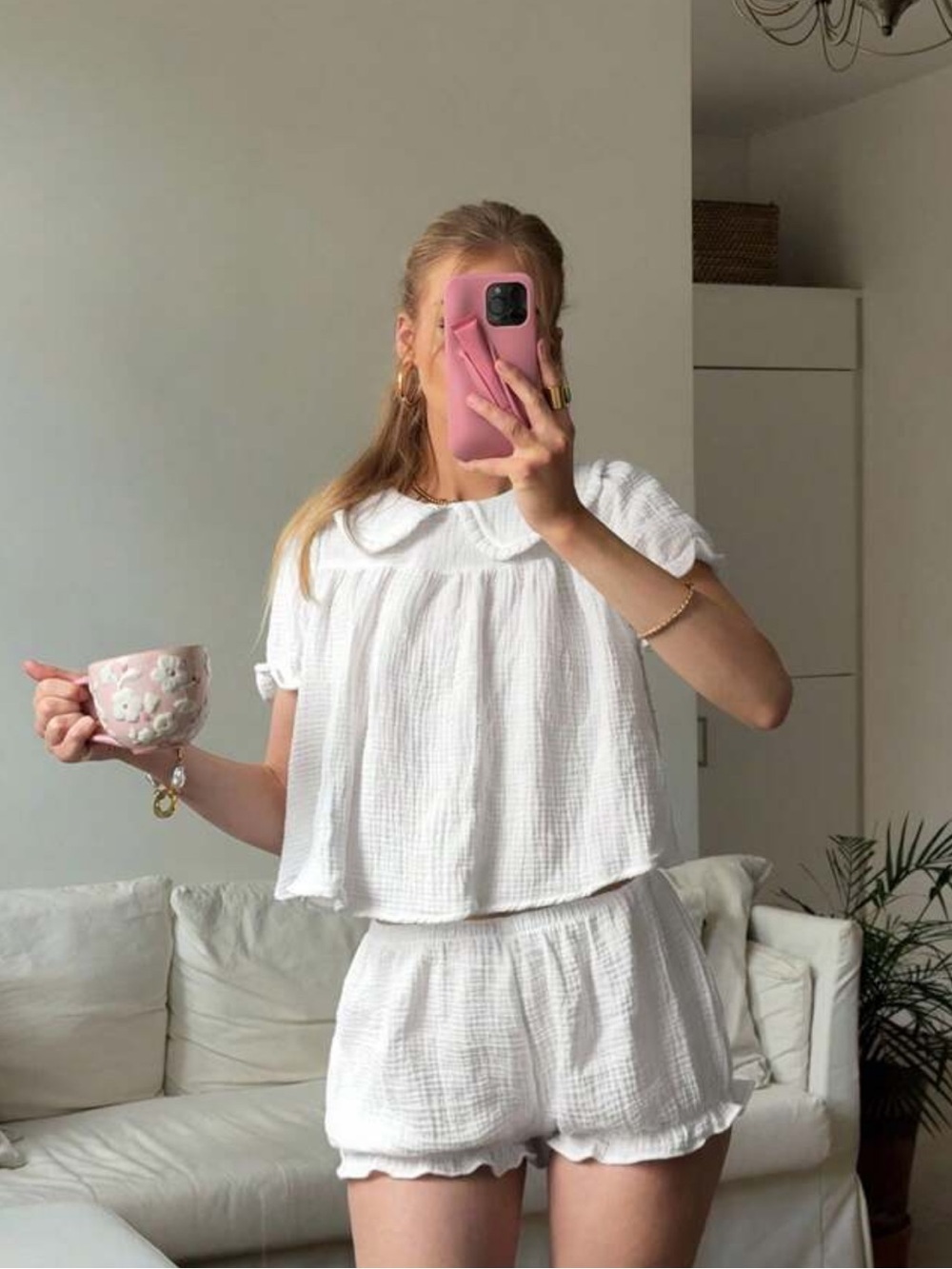Women's White Two-Piece